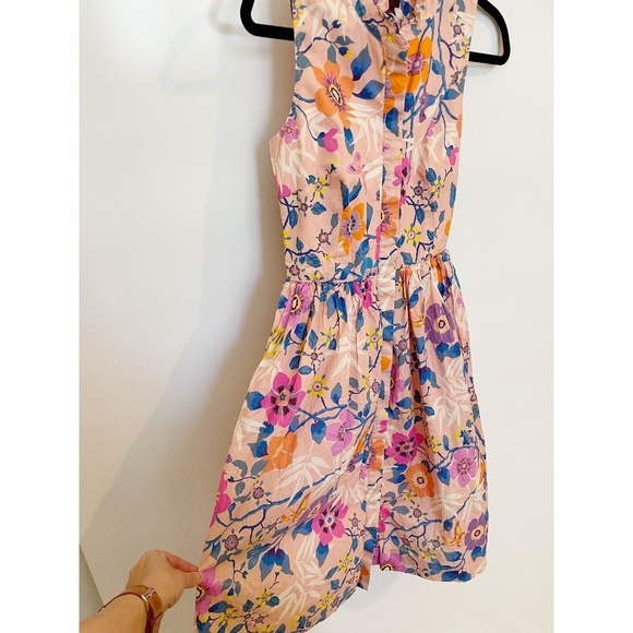 JCREW Liberty London Pavilion Floral Dress pink 2 - Picture 6 of 8